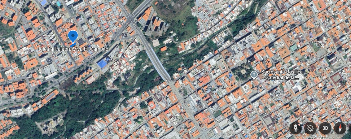 Iglesia Palabra Viva El Campito, vista más lejana